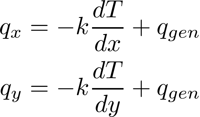 Fourier's Law differential Equation